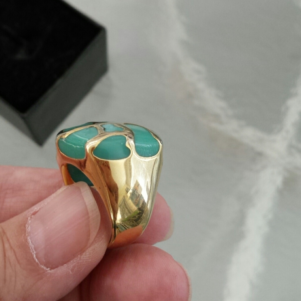 Enamel Gold ring - Picture 2 of 5